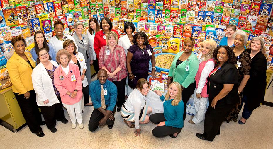 Memphis cereal drive group shot Memphis cereal drive group shot